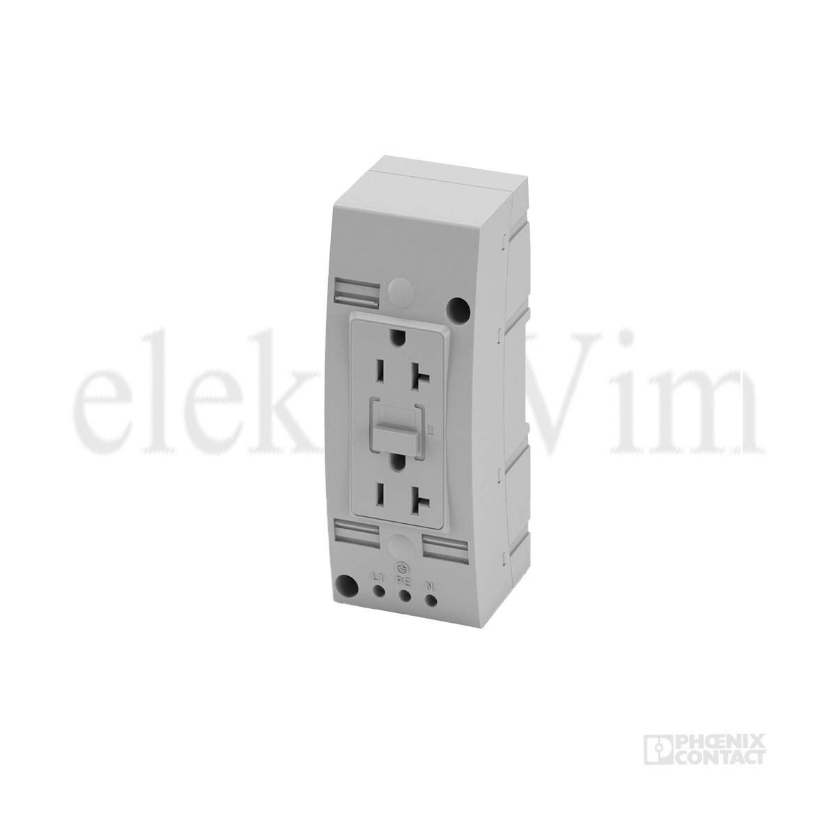 Phoenix Contact 1263627 EO-AB/UT/LED/DUO/V/GFI/20 Çift Soket