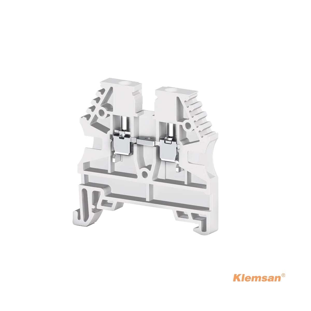 Klemsan 304126 AVK 2,5 Vidalı Beyaz Ray Klemens