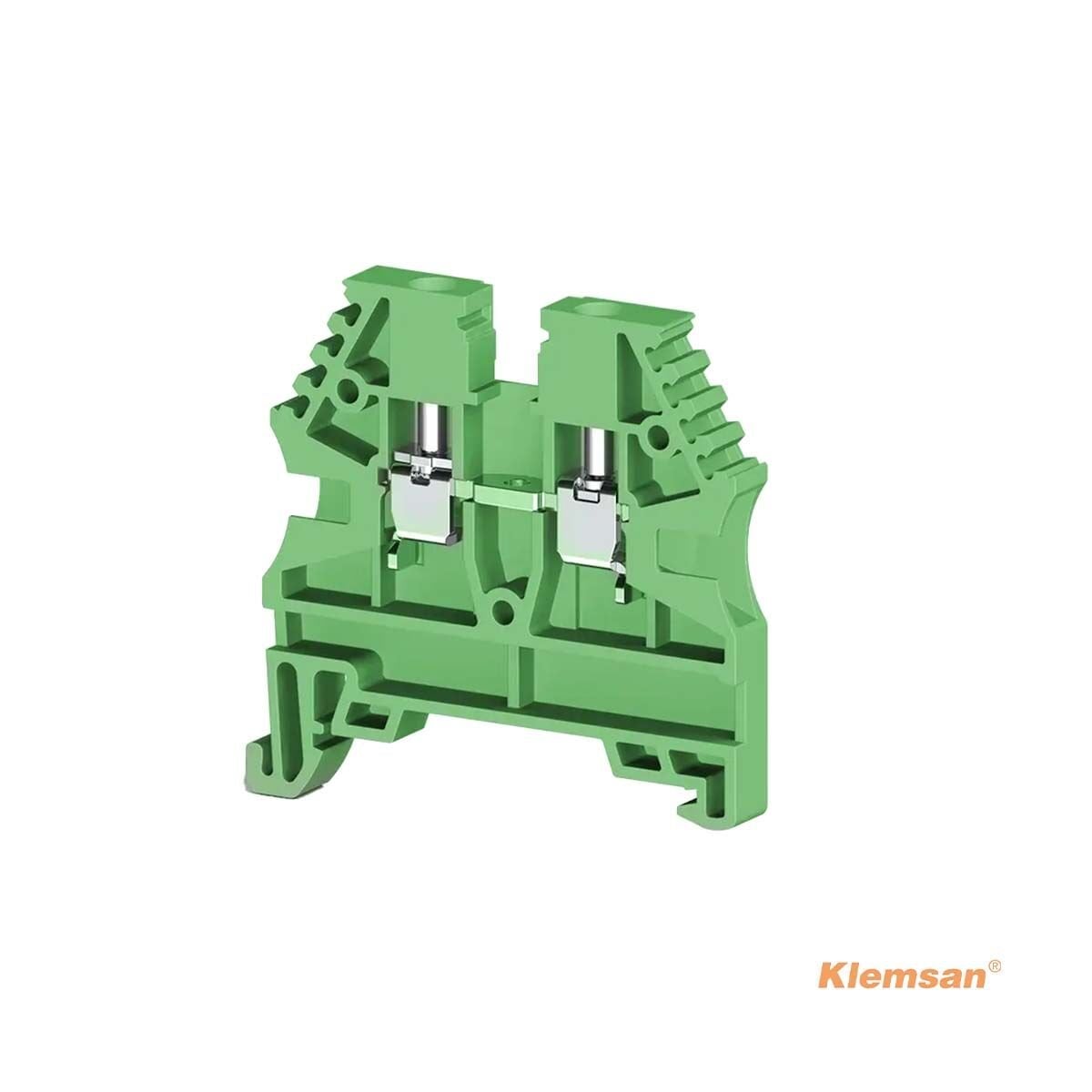 Klemsan 304122 AVK 2,5 Vidalı Yeşil Ray Klemens