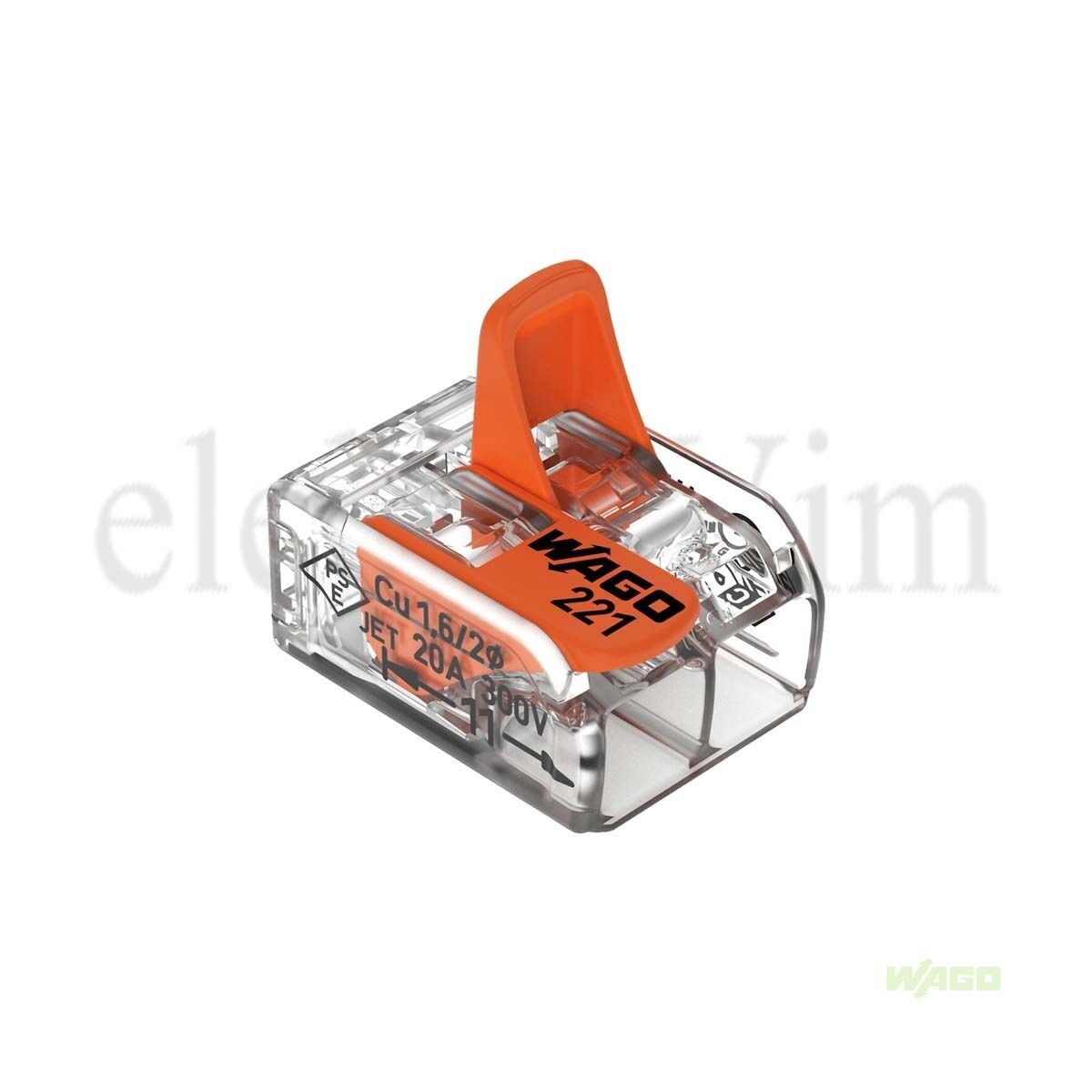 Wago 221-412 2'li Çok Amaçlı Buat Klemensi