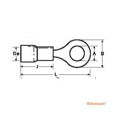 Klemsan 590021 KYK-402 Halka Tipi Pabuç