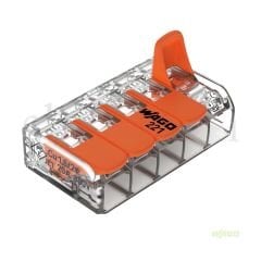 Wago 221-415 5'li Çok Amaçlı Buat Klemensi
