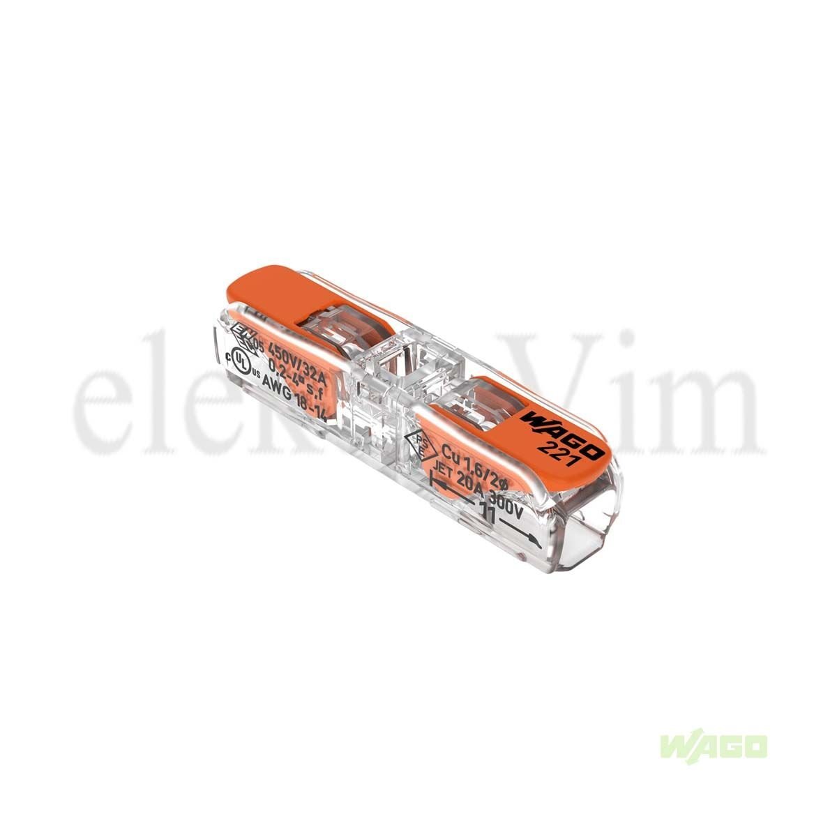 Wago 221-2411 Kol İçi Satır Ekleme Konnektörü Tek Adet