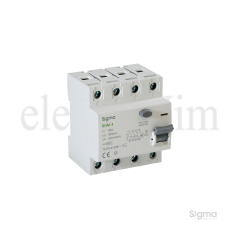 Sigma SHM4063300 4P 63A 300mA Gecikmesiz Yangın Koruma Kaçak Akım Rölesi