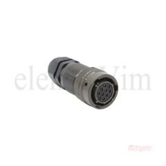 Maojwei 26482-12-10A Vidalı Metal 10 Pin Endüstriyel Konnektör