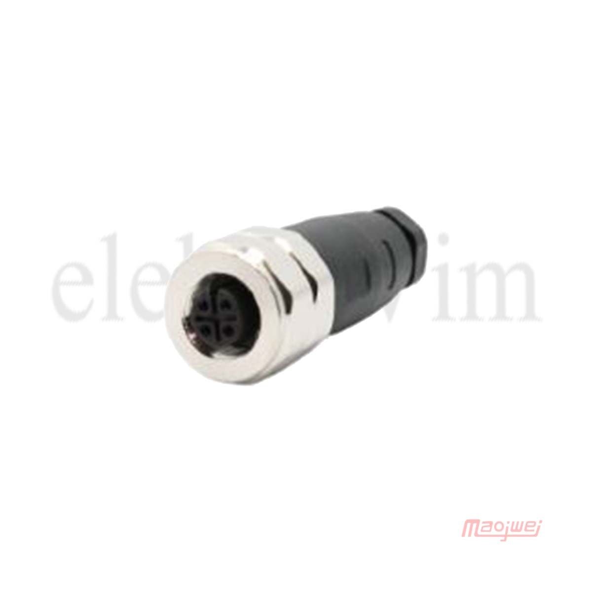 Maojwei M12PG-4A Konnektör Seyyar Dişi