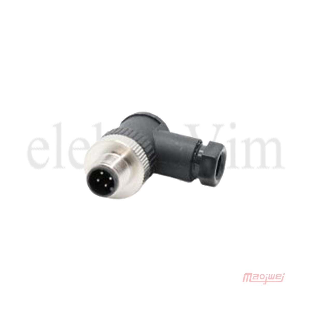 Maojwei M12PG-4D1 Konnektör 90° Seyyar Erkek