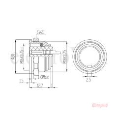 Maojwei M16 J09-7B1 Konnektör Makine Erkek