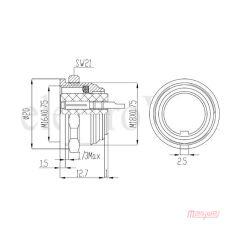 Maojwei M16 J09F-12F1 Konnektör Makine Dişi