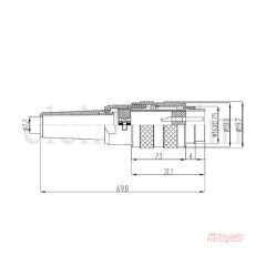 Maojwei M16 J09F-19A Konnektör Seyyar Erkek