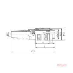 Maojwei M16 J09F-5A Konnektör Seyyar Erkek