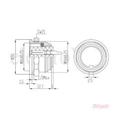 Maojwei M16 J09F-8F1 Konnektör Makine Dişi