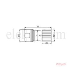 Maojwei M623-19A Konnektör Seyyar Dişi