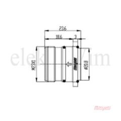 Maojwei M623-19H Konnektör Makine Erkek