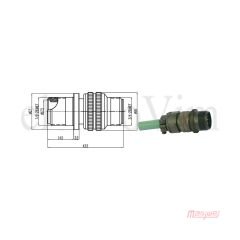 Maojwei MS3101-14S-5P Konnektör Uzatma Erkek