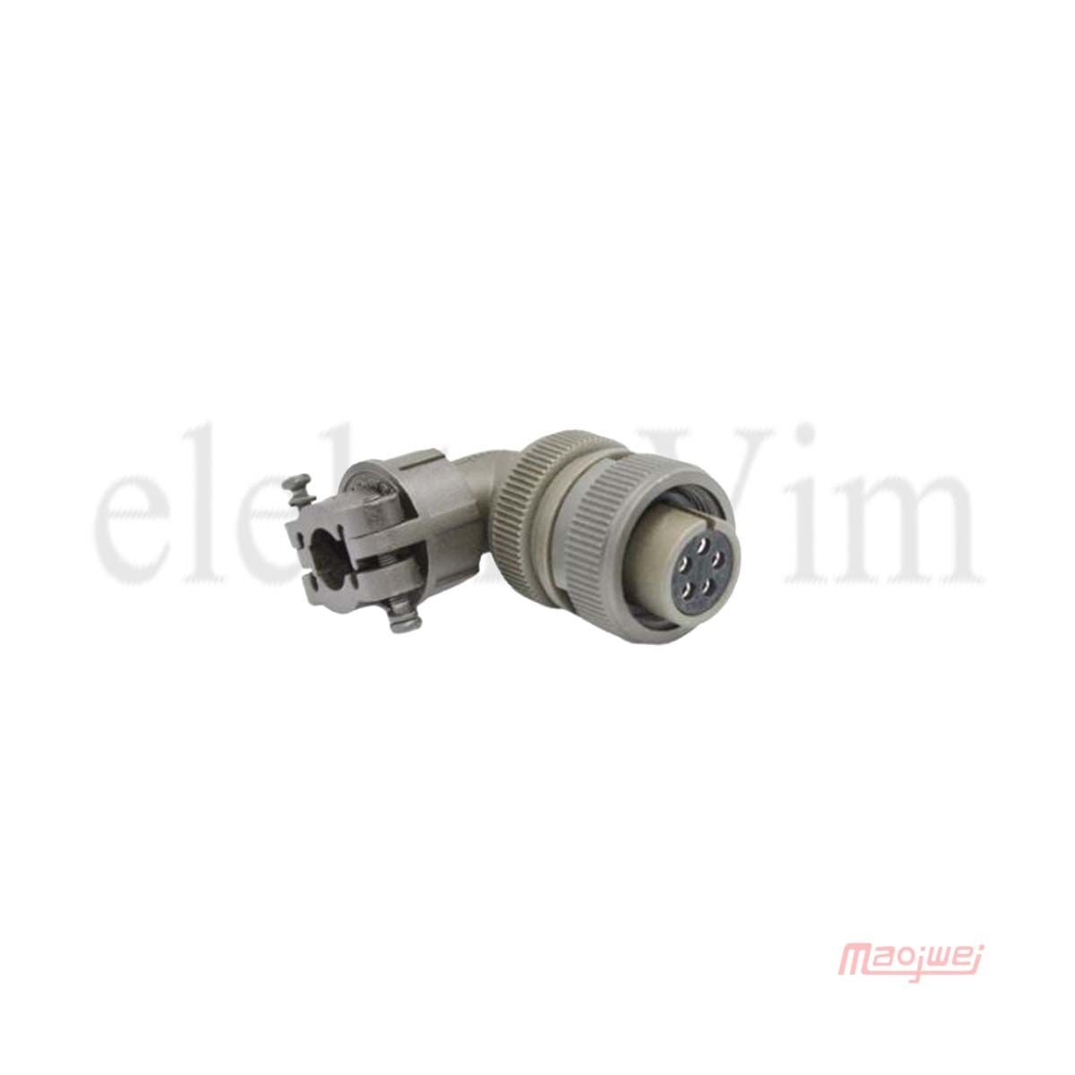 Maojwei MS3108-14S-5S Konnektör 90˚ Seri Dişi