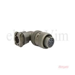 Maojwei MS3108-18-12S Konnektör 90˚ Seri Dişi