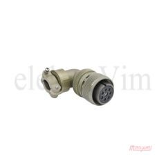 Maojwei MS3108-18-8S Konnektör 90˚ Seri Diş