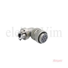 Maojwei MS3108-24-10S Konnektör 90˚ Seri Dişi