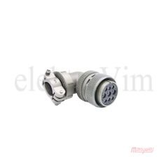 Maojwei MS3108-24-11S Konnektör 90˚ Seri Dişi