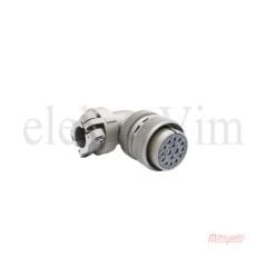 Maojwei MS3108-24-7S Konnektör 90˚ Seri Dişi