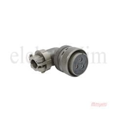Maojwei MS3108-28-3S Konnektör 90˚ Seri Dişi