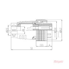 Maojwei P20-3A Konnektör Seyyar Dişi